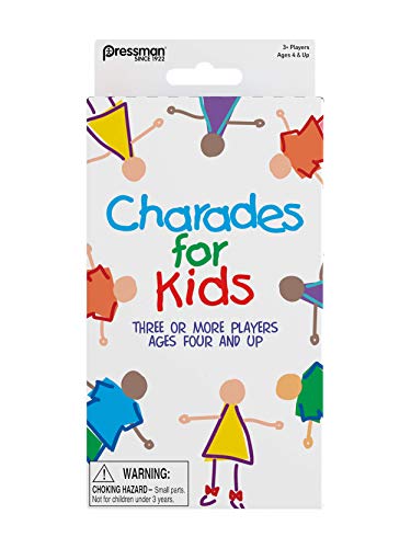 Book Cover Pressman Toys Charades for Kids Peggable Game 3010-12, Multicolor, 5