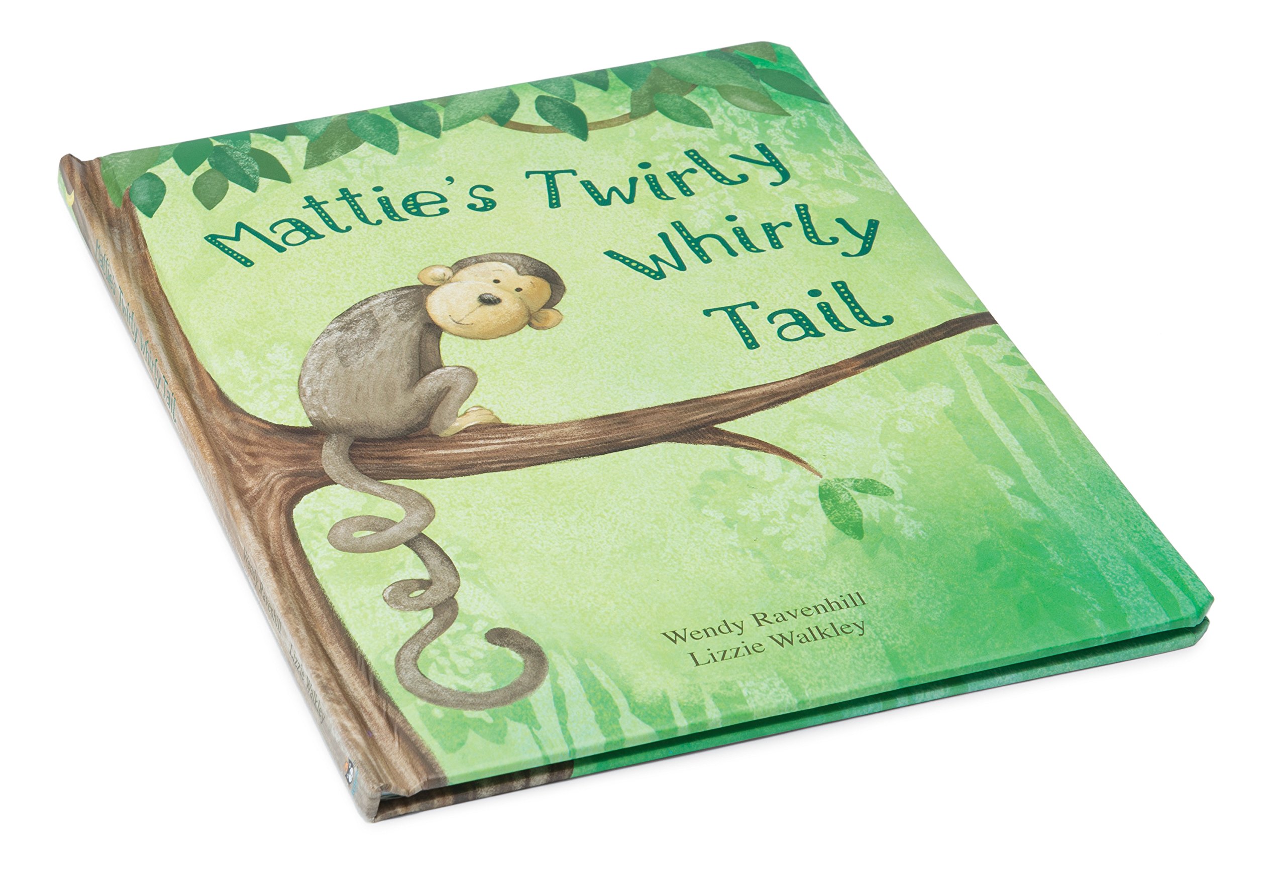 Book Cover Jellycat Mattie's Twirly Whirly Tail, 7.75 inches x 10 inches