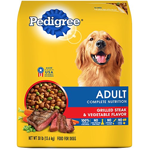 Pedigree Complete Nutrition Adult Dry Dog Food Grilled Steak & Vegetable Flavor, 30 Lb. Bag