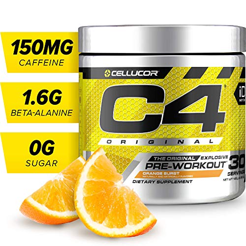 Book Cover C4 Original Pre Workout Powder Orange Burst | Sugar Free Preworkout Energy Supplement for Men & Women | 150mg Caffeine + Beta Alanine + Creatine | 30 Servings