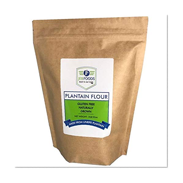JEB FOODS Plantain flour - 2 LB 100% Pure Africa Green Plantain Flour, Paleo Diet, Gluten Free Baking