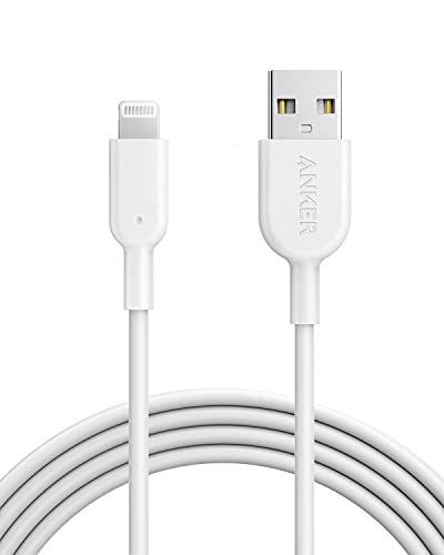 Book Cover Anker Powerline II Lightning Cable, [6ft MFi Certified] USB Charging/Sync Lightning Cord Compatible with iPhone SE 11 11 Pro 11 Pro Max Xs MAX XR X 8 7 6S 6 5, iPad and More