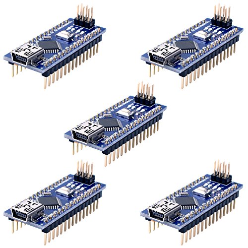 Book Cover Longruner Mini Nano V3.0 ATmega328P 5V 16M Micro Controller Board Module for Arduino (5Pcs)