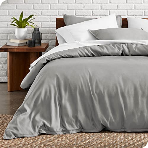 Book Cover Bare Home Duvet Cover Queen Size - Premium 1800 Super Soft Duvet Covers Collection - Lightweight, Cooling Duvet Cover - Soft Textured Bedding Duvet Cover (Queen, Light Grey)