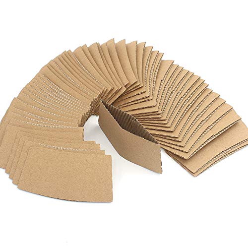 Book Cover WARMBUY Coffee Cup Sleeves, 100 Count