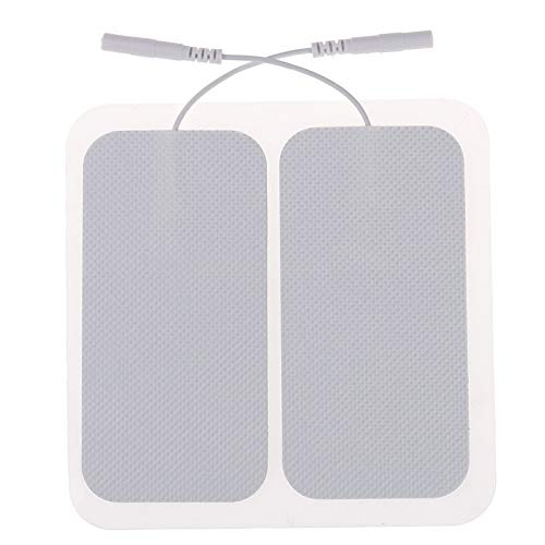OudysCare TENS Unit Electrodes Replacement Pads - 10-Pcs 2"x 4" Large Rectangular Self-Adhesive Reusable Electrode Pads for TENS 7000 TENS 3000 EMS Digital Therapy Machine Massager