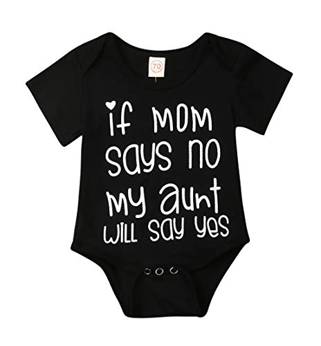 Lily.Pie Toddler Baby Boys Girls Aunt Funny Bodysuits Newborn Cotton Rompers