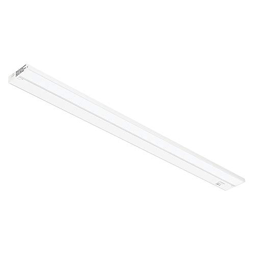 GETINLIGHT 3 Color Levels Dimmable LED Under Cabinet Lighting with ETL Listed, 40-inch, Warm White (2700K), Soft White (3000K), Bright White (4000K), White Finished, IN-0210-5