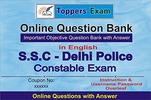 Online Question Bank of Staff Selection Combined Constable Delhi Police (VOUCHER)