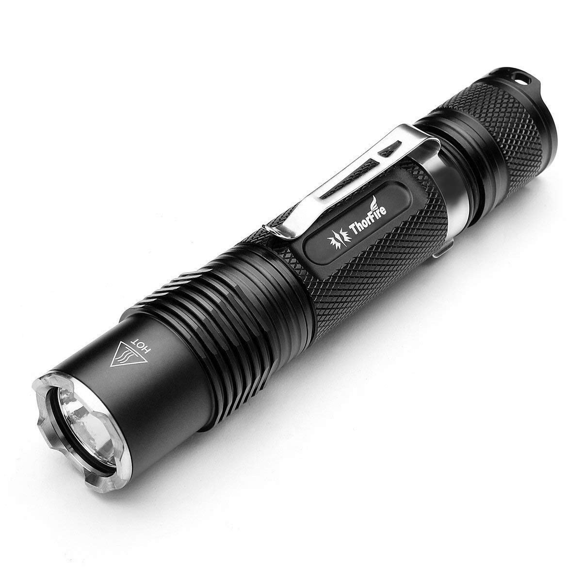 Book Cover Thorfire 18650 Flashlight, 1070 Lumen Led Light with 5 Modes, Pocket Sized VG15S Perfect for EDC (Battery Not Included)