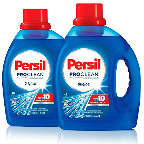Book Cover Persil ProClean Liquid Laundry Detergent, Original, 75 Fluid Ounces, 96 Total Loads (Pack of 2)