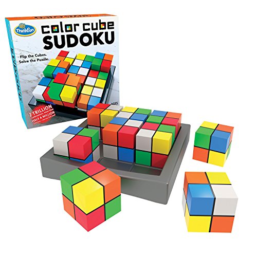 Book Cover ThinkFun Color Cube Sudoku - Fun, Award Winning Version of Sudoku Using Colors Instead of Numbers For Age 8 and Up