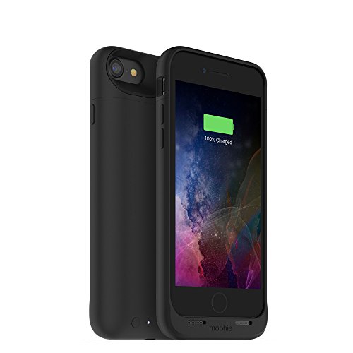 mophie Juice Pack Air Battery Case, Compatible with Wireless Qi Charging for Apple iPhone 7, 27 Hours Battery Life - Black