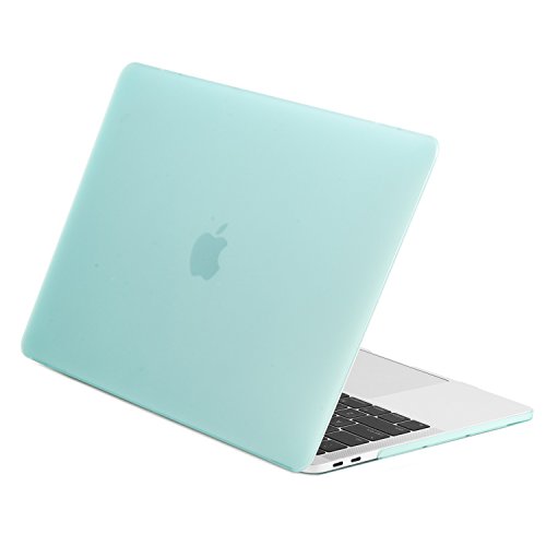TOP CASE - Macbook Pro 13 Case 2016, Rubberized Matte Hard Case Cover for MacBook Pro 13-inch A1706/A1708 with/without Touch Bar (Release Oct 2016) - Matte Black