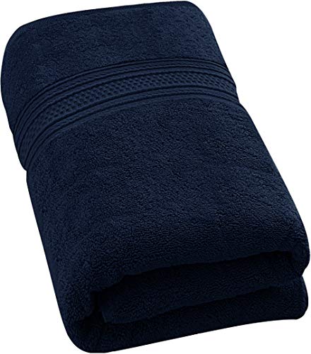 Book Cover Utopia Towels 700 GSM Extra Large Bath Towel (35 x 70 Inches) - Luxury Bath Sheet - Navy