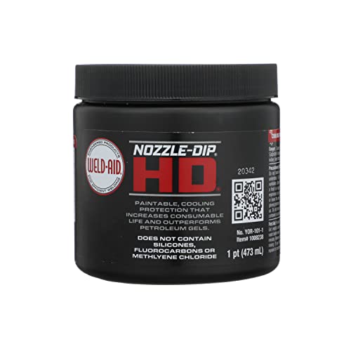Weld-Aid Nozzle-Dip HD YOR-101-1PT - 16oz, Water Soluble, Paintable, Anti-Spatter Gel for Nozzles, Tips | Welding Equipment & Accessories