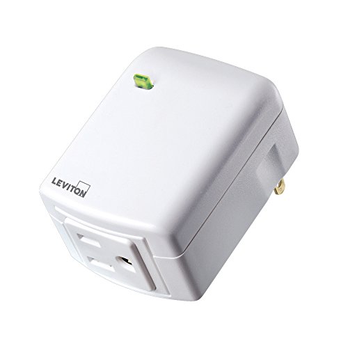 Book Cover Leviton DZPA1-2BW Decora Smart Plug-in Outlet with Z-Wave Technology, White, Repeater/Range Extender