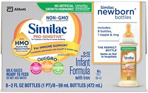Similac Pro Sensitive with IRON OptiGro NonGMO (48, 2 oz bottles)