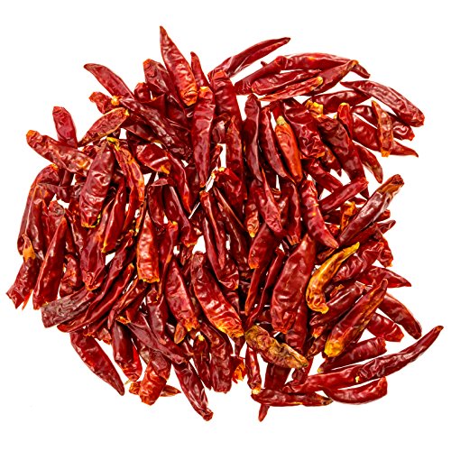 THREE SQUIRRELS Szechuan Whole Dried Chilies, Chinese Dried Red Chili Peppers, Making Hot Chili Oil and Sichuan Chongqing Hotpot, Premium Quality, 4 oz.