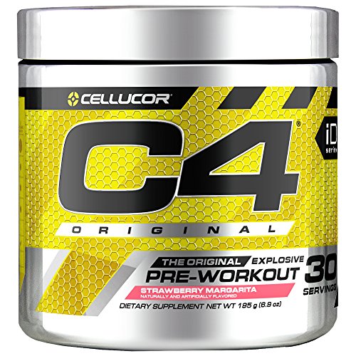 Book Cover Cellucor C4 Original Pre Workout Powder Energy Drink Supplement for Men & Women with Creatine, Caffeine, Nitric Oxide Booster, Citrulline & Beta Alanine, Strawberry Margarita, 30 Servings