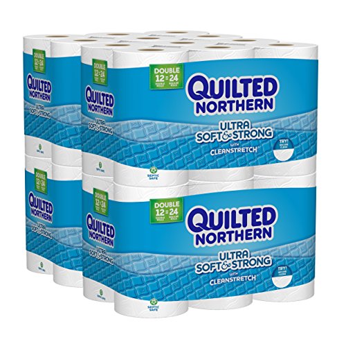 Book Cover Quilted Northern Â Ultra Soft & Strong Toilet Paper, 48 Double Rolls (Four 12-Roll Packages), Equivalent to 96 Regular Rolls--Packaging May Vary