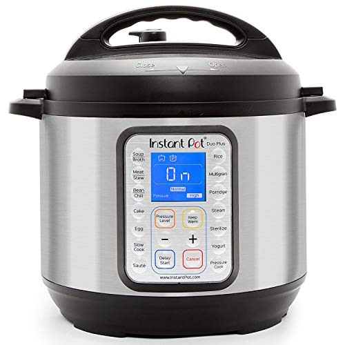 Instant Pot Duo Plus 9-in-1 Electric Pressure Cooker, Sterilizer, Slow Cooker, Rice Cooker, Steamer, saute, Yogurt Maker, and Warmer, 6 Quart, 15 One-Touch Programs