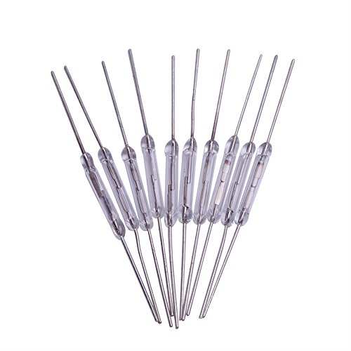 Cylewet 10Pcs Reed Switch Normally Open (N/O) Magnetic Induction Switch Electromagnetic for Arduino (Pack of 10) CYT1004