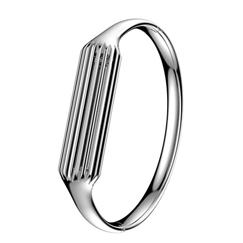 EloBeth Compatible with Fitbit Flex 2 Bands Fashion, Silver-Small, Size No Size