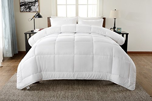 Book Cover !Best Seller! Hotel Collection Down Alternative Comforter Duvet Insert - Hotel Quality Comforter King/Cal-King White Solid - Hypoallergenic,Plush Siliconized Fiberfill by Spreads Galore