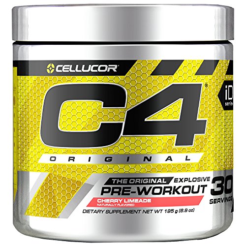 Book Cover Cellucor C4 Original Pre Workout Powder Energy Drink Supplement For Men & Women with Creatine, Caffeine, Nitric Oxide Booster, Citrulline & Beta Alanine, Cherry Limeade, 30 Servings