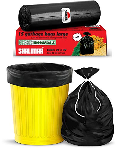 Book Cover Shalimar Garbage Bags 24 IN Black