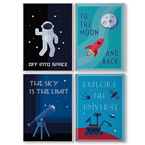 Pillow and Toast Space Decorations for Kids Room, Kids Wall Art, Posters for Boys Room Decor, Kids Bedroom Wall Decor, Kids Room Decor, Baby Nursery Decor, Perfect Home Decor Match Size 11x17