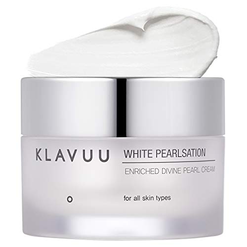 KLAVUU Pearlsation Enriched Divine Pearl Cream 50ml (1.69 fl.oz.) - Radiance & Anti-Aging Facial Cream with Enriched Pearl Extract, Intensive Skin Clearing and Moisturizing Care