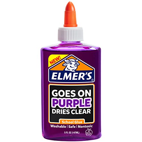 Elmerâ€™s Disappearing Purple Liquid School Glue, 5-Ounces, 1 Count