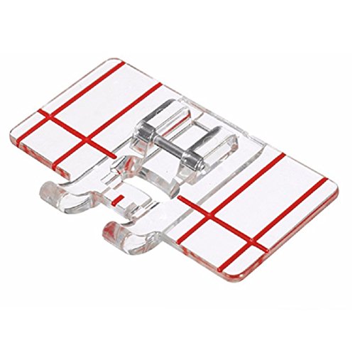YEQIN Border Guide Sewing Machine Presser Foot - Fits All Low Shank Snap-On Singer, Brother, Babylock, Euro-Pro, Simplicity, White, Janome, Kenmore, Juki, New Home