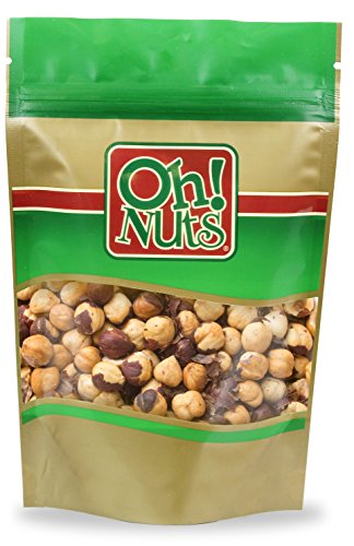 Book Cover Oh! Nuts Dry Roasted Salted Hazelnuts (Filberts) | Healthy Whole Crunchy Skinned Cobnuts Snack- No Added Oils | Keto, Paleo, Vegan, Kosher | 2LB Bulk Resealable Bag for Extra Freshness