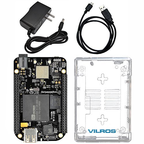 BeagleBone Black Wireless Starter Kit- Includes : BeagleBone Black Wireless With WiFi and Bluetooth--Clear Case--Power Supply--Micro USB Cable