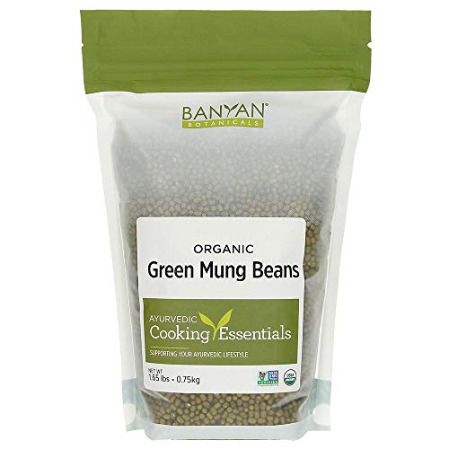 Book Cover Banyan Botanicals Green Mung Beans - USDA Organic - Non GMO - For Soups, Sprouts, & Easy Digestion 1.65 lb