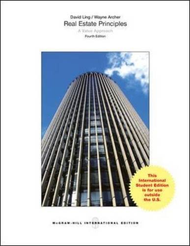 Real Estate Principles A Value Approach