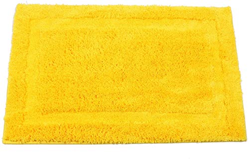 SHACOS Super Soft Bathroom Rug Bath Mat Microfiber Absorbent Non Slip Bath Rug for Bathroom Indoor Doormat Machine Washable (20"x32", Yellow)