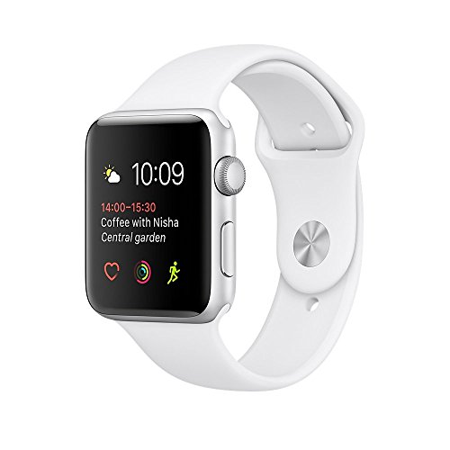 Apple Watch Series 1 Smartwatch 38mm Rose Gold Aluminum Case, Pink Sand Sport Band (Newest Model) (Renewed)