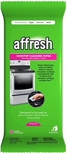 Affresh W10539770 Cooktop Cleaning Wipes Stove Top Cleaner, 30 Count