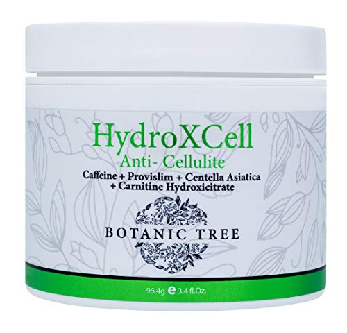 HydroXCell Anti Cellulite Cream Botanic Tree-Decrease Cellulite in 92% of Customers After 2 Months-Proven Results-100% Organic Extract-Cellulite Cream Remover w/Caffeine,Centella Asiatica,and Gingko.( Packaging may vary)