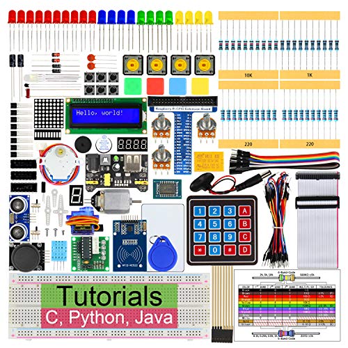 Freenove RFID Starter Kit for Raspberry Pi 4 B 3 B+, 423 Pages Detailed Tutorials, Python C Java, 204 Items, 53 Projects, Learn Electronics and Programming, Solderless Breadboard