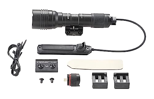 Streamlight 88066 ProTac Rail Mount HL-X 1000-Lumen Multi-Fuel Weapon Light with CR123A Batteries, Remote Switch, Tail Switch and Clips, Black
