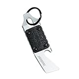 Kershaw PT-1 Multi-Function Keychain Tool, Stainless Steel, Utility Keychain with Bottle Opener, Flathead Screwdriver, Mini Pry Bar, and Lanyard Attachment, for Key Ring, Pocket or Purse Carry