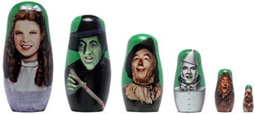Book Cover Nesting Dolls - Wizard of Oz Wood Dolls Toys 03299