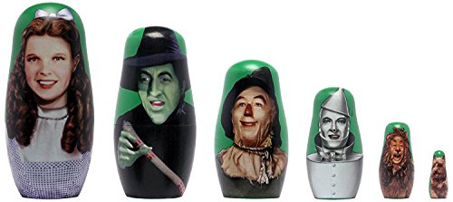 PPW Toys Wizard of Oz Wood Nesting Doll Action Figure (6 Piece)