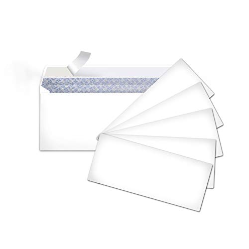 Book Cover Amazon Basics #10 Security-Tinted Envelopes with Peel & Seal, White, 500-Pack