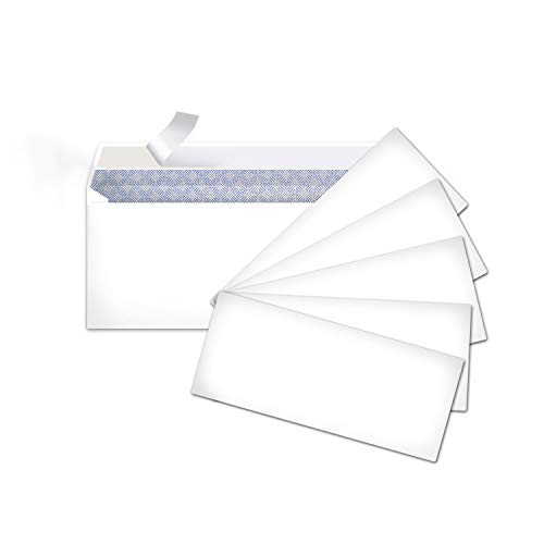 Amazon Basics #10 Security-Tinted Envelopes with Peel & Seal, White, 500-Pack